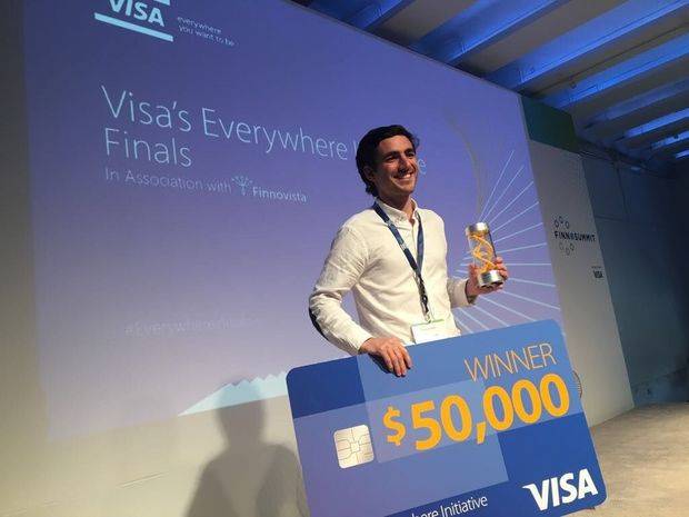 Sebastián Cadenas, ganador Visa Everywhere Initiative.