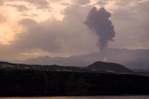 Imagen de la erupción volcánica en La Palma.