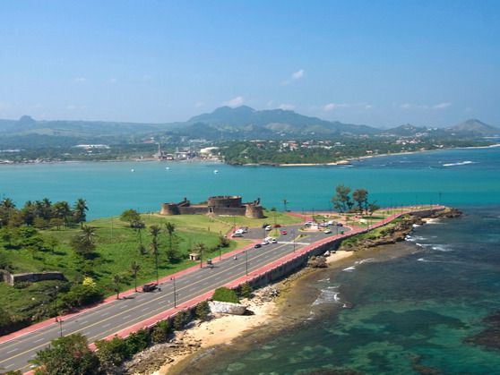 Vista aerea de la Fortaleza San Felipe, Puerto Plata.