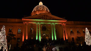 Palacio Nacional se viste con aires de Navidad