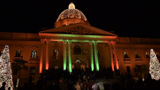 Palacio Nacional se viste de Navidad.