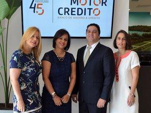 Banco de Ahorro y Crédito “Motor Crédito” celebra 45 aniversario