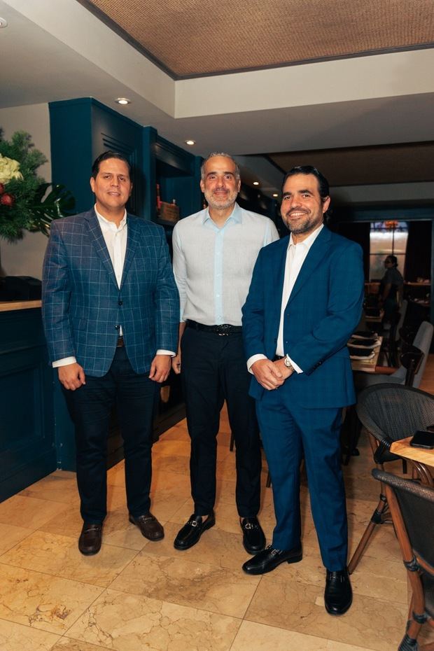 Pedro Dubocq, Oscar Saladín y Luis Neumann.
