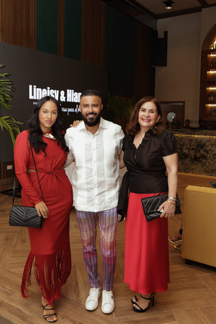 Airam Toribio, Hairo Rojas y Lila Báez.