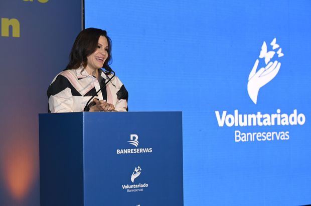 Noelia García de Pereyra, presidenta del Voluntariado Banreservas.