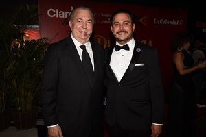 El ministro Eduardo Selman y el actor Fausto Rojas. 