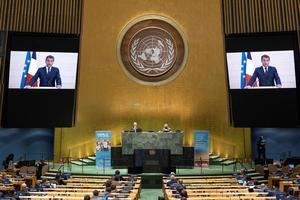 Macron reclama en la ONU un 