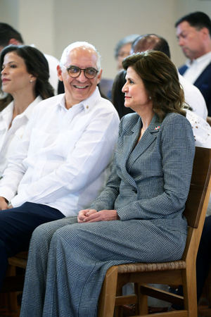 Fernando Capellán y la vicepresidenta Raquel Peña.