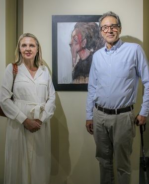 Clara Reid y Roberto Frankenberg.