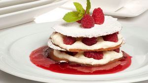 Tarta de chocolate blanco y frambuesa.