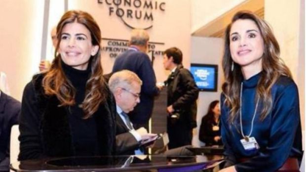 Rania de Jordania y Juliana Awada en Davos. (Instagram