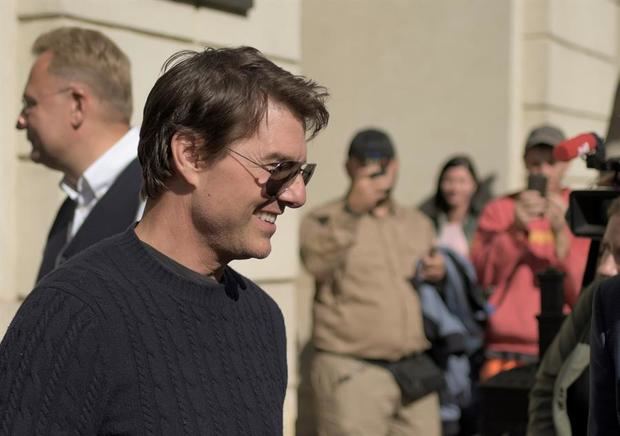 Fotografía tomada el pasado 2 de octubre en la que se registró al actor estadounidense Tom Cruise, en Kiev, Ucrania.