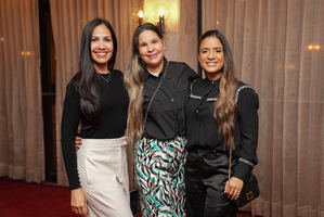 Risori Meran, Laura Ramírez y Yeri Peguero.