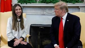 Trump insta a Rusia a "salir" de Venezuela al recibir a la esposa de Guaidó