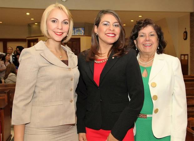 Leiko Ortiz, Fanny Mejía y Miriam Díaz Santana.