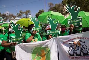 Decenas de dominicanos exigen ante el Congreso la despenalización del aborto