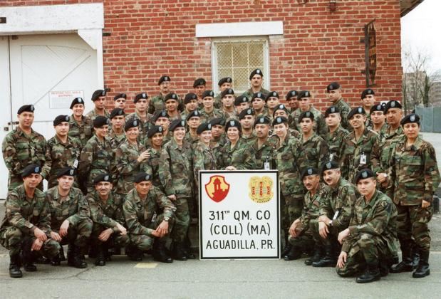 Fotografía cedida por el Museo Nacional de Historia Americana de la institución Smithsonian donde aparecen los miembros de la compañía de Intendencia 311 de la Reserva del Ejército de los EE.UU.