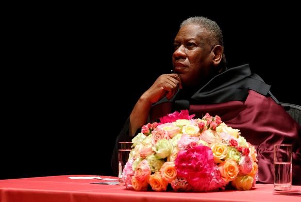 André Leon Talley, el exeditor de la edición estadounidense de 'Vogue' y leyenda de la moda internacional, en una fotografía de archivo.