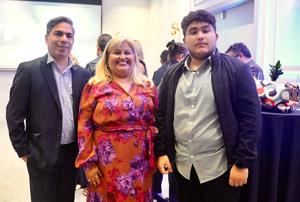 Elías Fabián, Lila Rodríguez y Luis Ángel Rodríguez.