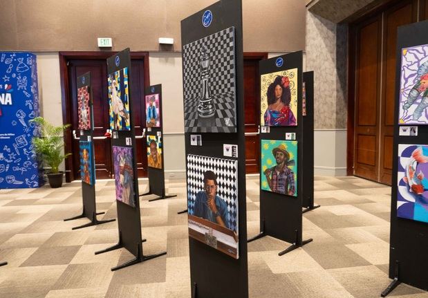 Muestra de las obras de la exposición.