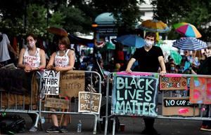 "Black Lives Matter" acampa en Nueva York