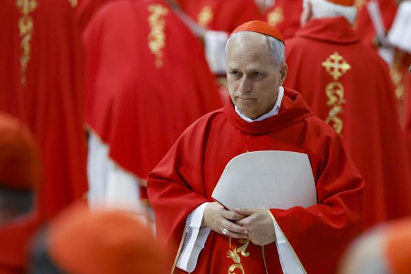 El cardenal Robert Prevost. 