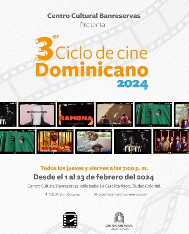 Tercer Ciclo de Cine Dominicano 2024.