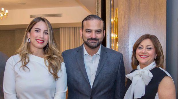 Carolina Veras, Carlos Rodríguez y Antonia Subero.