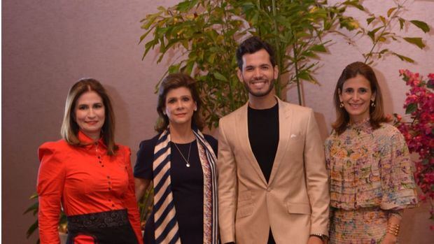 Circe Almánzar, Elena Viyella, Miguel Alejandro Rodriguez y Ligia Bonetti