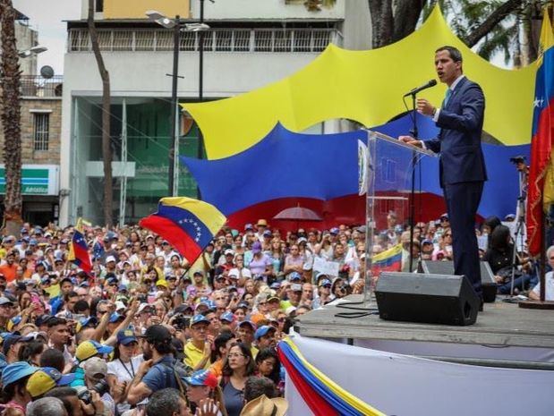 Jefe del Parlamento de Venezuela, Juan Guaidó, convoca a marcha.