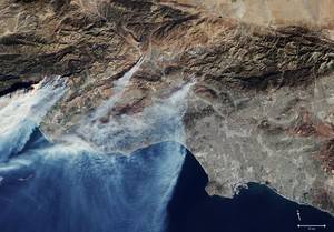 Los satélites de la ESA captan la devastación de los fuegos en California