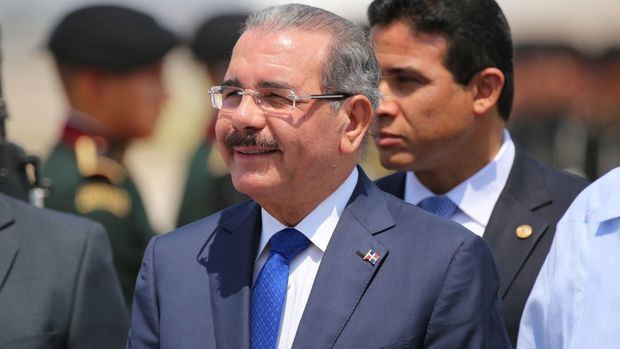 El presidente Danilo Medina .  