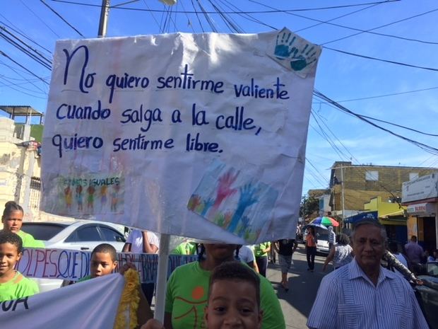 Marcha de los niños de Villas Agrícolas.