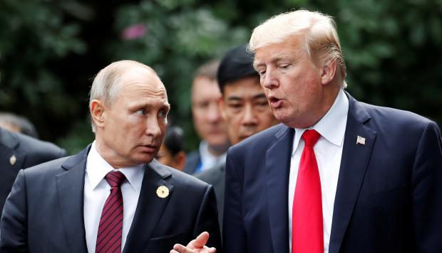 El presidente de Rusia, Vladimir Putin, y el presidente de Estados Unidos, Donald Trump. 