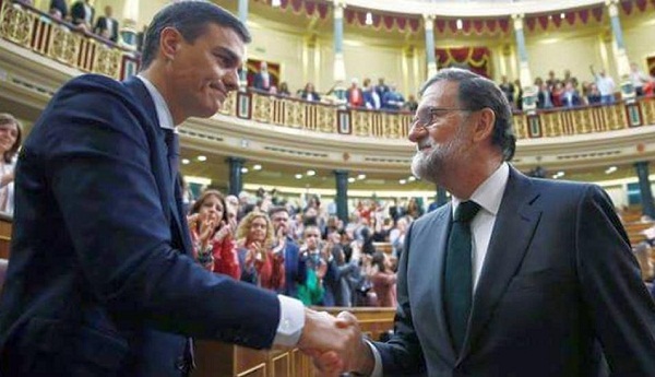Pedro Sánchez y Mariano Rajoy