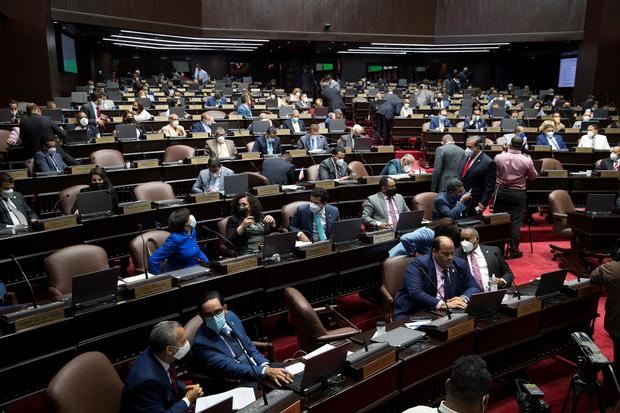 Vista de una sesión de la Cámara de Diputados en Santo Domingo, República Dominicana.