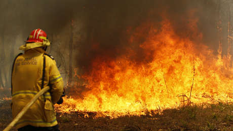 Incendio en Australia.