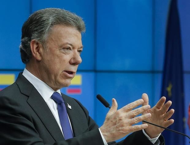 En la imagen un registro del expresidente de Colombia y Premio Nobel de la Paz en 2016, Juan Manuel Santos.