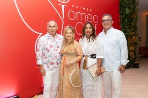 Emilio Hasbun, Anneris Rodriguez, Neolfis Valdez y Edwin Dominici.