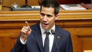 Juan Guaidó, presidente interino de Venezuela. 