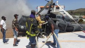 Helicóptero militar dominicano sufre accidente junto a la frontera con Haití­