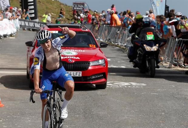 Imagen de archivo del año pasado de la tercera etapa de la Vuelta a Burgos, con salida en Sargentes de la Lora y llegada en el Picón Blanco.