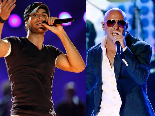 Enrique Iglesias y Pitbull.