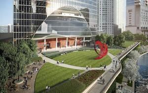 Una escultura monumental de Calatrava es instalada en un parque de Chicago