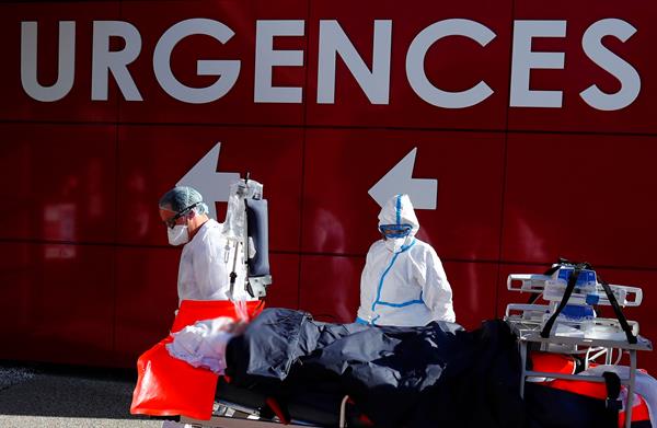 Vista de la entrada a un hospital en Montpellier, en una imagen de archivo. 