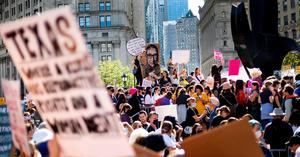 Miles de mujeres marchan en Estados Unidos en defensa del derecho al aborto