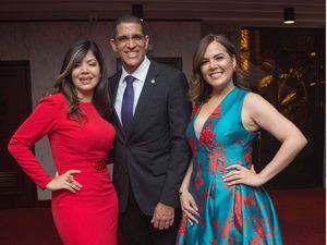 Olivetta Rodríguez, Pablo de la Rosa y Lorenza Bencosme.