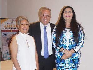 Jannethe Aracena, Pedro Domínguez Brito y Elizabeth Hazim.