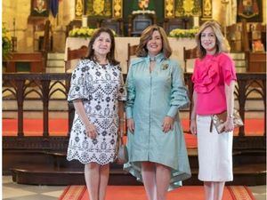 Tania Hache, Lucile Houellmont, y María Waleska Alvarez.