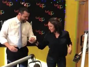 Faride Raful y Rafael Paz dejan a un lado la confrontación y bailan merengue